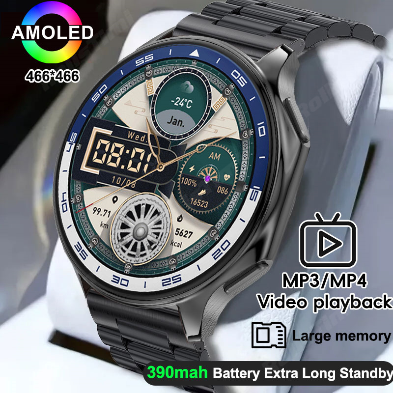 Men'S Fashion X - Reloj inteligente AMOLED 1,43 reproductor de