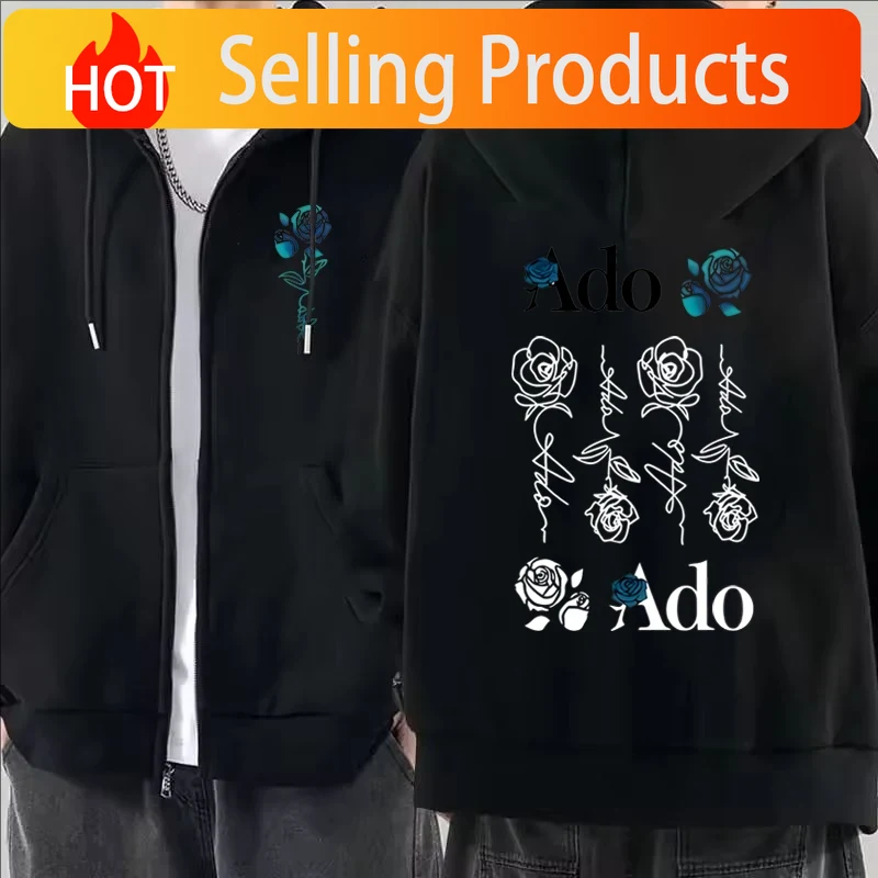 Mens Fashion Zip Up Hoodies - Sudadera con capucha y cremallera con