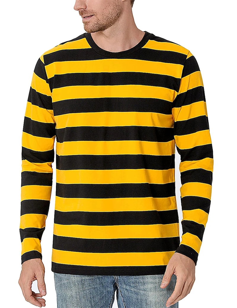 Mens Fashion Clothes - Camiseta de manga larga para hombre