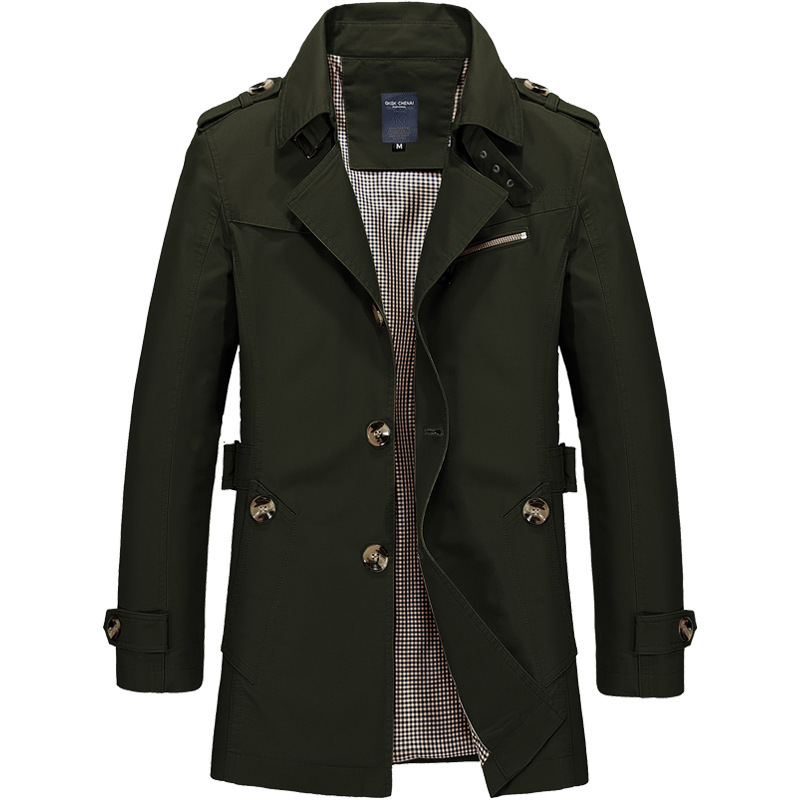 Gabardina Casual de Algodón pa - Men'S Fashion X reseña y precio