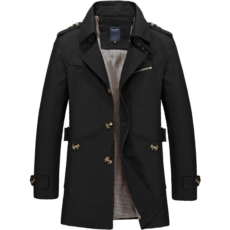 Gabardina Casual de Algodón pa - Men'S Fashion X reseña y precio