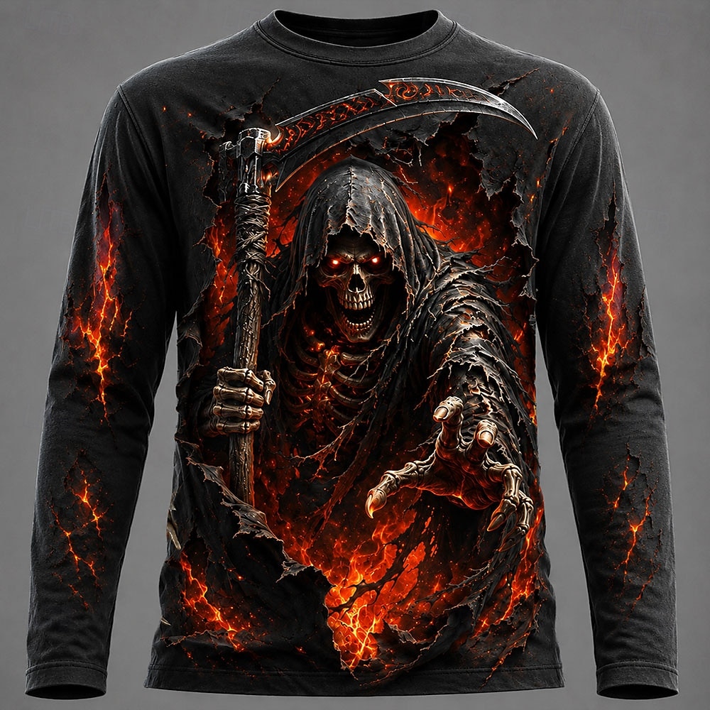 Camiseta de manga larga con es - Men'S Fashion T Shirts reseña y precio