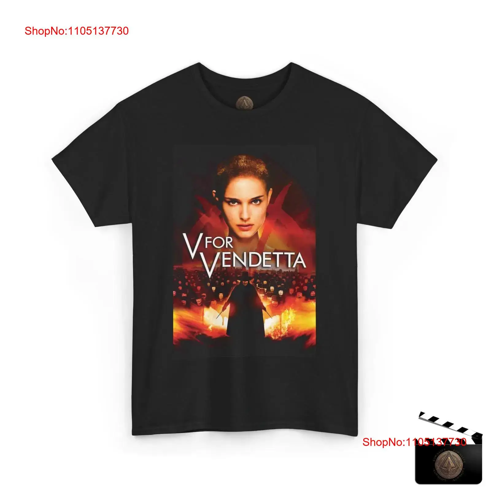 V For Vendetta-Camiseta con pó - Poster Men Fashion reseña y precio