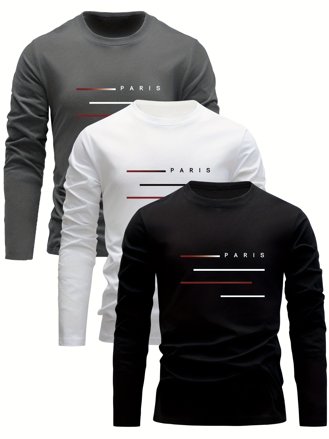 Camiseta de manga larga para h - Men'S Fashion T Shirts reseña y precio
