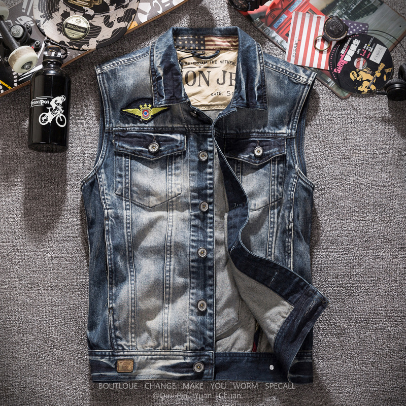 Nuevos Chalecos Vaqueros Retro - Men'S Fashion Grey Jeans reseña y precio